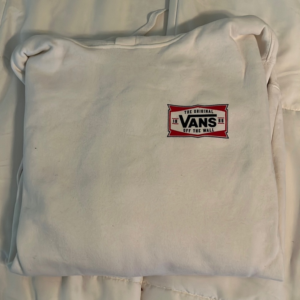 Vans white hoodie
